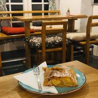 Vegan applestrudel at k.u.k. Hofbäckerei Café in Linz