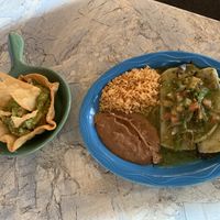 Deluxe Guacamole & Enchiladasprouts  at Casa Las Katarinas in Grass Valley