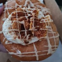 Nueva dona Dalgona inspirada en el juego del calamar at Donut Corp - Nueva Los Leones in Santiago