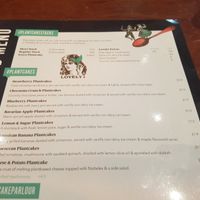 Menu 2/2 at The Pancake Parlour in Maribyrnong