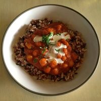 Something with wild rice ...  at Bon Lloc in Mallorca