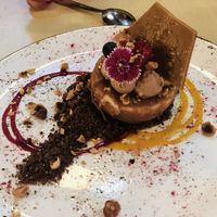 The Hazelnut. Best dessert ever! at Bon Lloc in Mallorca