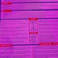 Full menu at Atomica in Kingston