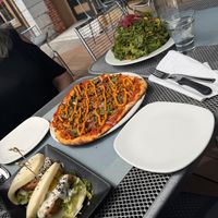 Kale Salad, Carne Finta, Tofu Bao   at Atomica in Kingston