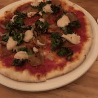 Vegan pizza at Atomica in Kingston