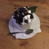 Vegan Panna cotta ! at Atomica in Kingston