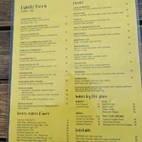 Menu at Room For A Pony in North Hobart