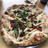 Vegan field of dreams pizza  at Room For A Pony in North Hobart