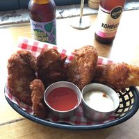 Potato cakes  at Room For A Pony in North Hobart