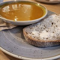chilli Butternut squash soup 🍲 at Rocket in Hereford