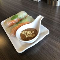 Tofu rice paper rolls at UnPhogettable in Hobart