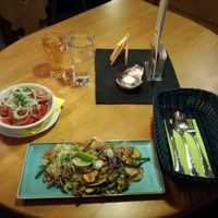 my vegan choice :-) was delicious at Pizzeria San Antonio in St Anton Am Arlberg