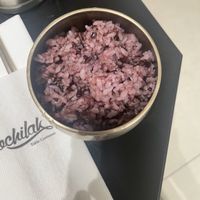 Black rice  at Dochilak in Paris