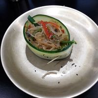 Noodles entrée at Dochilak in Paris