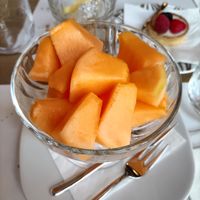 I also had some melon, fresh and tasty. at Il Bistrot in Perugia