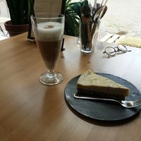 Lemonchesecake with Latte at Wildgroei in Delft