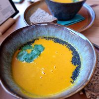 Pumpkin soup at Wildgroei in Delft