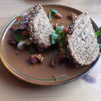 Vegetables sandwich at Wildgroei in Delft