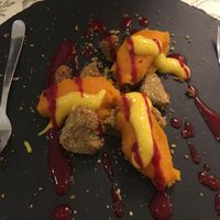 Vegan pumpkin dessert at Gourmetteria in Padua