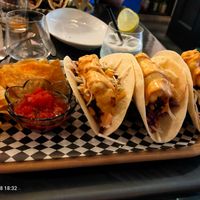 Baha fish tacos at The Vegan Hippie Chick in Welland