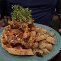 Chicken & waffles  at The Vegan Hippie Chick in Welland