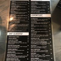 menu september 2019 at The Vegan Hippie Chick in Welland