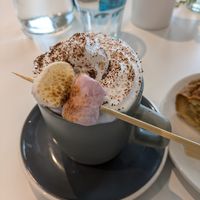 Vegan hot chocolate at South Street Kitchen in Sheffield