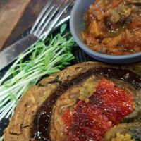 Vegan fritata at Little Cove Coffee Co in Noosaville