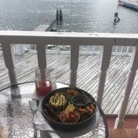 Great view and even better food  at Martha's Cafe Belize in Belize City