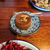 Carrot cake dessert at Big Fig in Wanaka