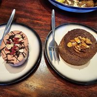 Vegan cashew cream & carrot cake at Big Fig in Wanaka