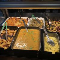 Rice, soups and vegetables  at Big Fig in Wanaka