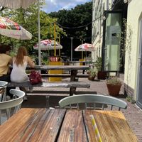 Terrace  at Karibu Cafe in Utrecht