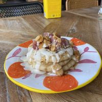 Peachy pancakes 2025 version: quite nice at Karibu Cafe in Utrecht