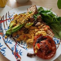 Tofu scramble at Karibu Cafe in Utrecht