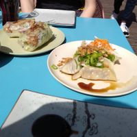 Spring rolls en gyoza :) at Anan Saigon Streetfood in Utrecht