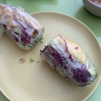 Vegan mango springrolls  at Anan Saigon Streetfood in Utrecht
