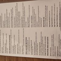 The menu - Feb 2024 at The Pig and Pastry in York