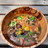 Vietnamese Pho ( vurrukkeluk!!) at Black & White Kafe in Breda