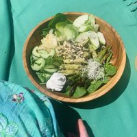 Delicious Italian green bowl   at Black & White Kafe in Breda