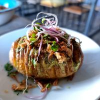 Hassleback potato at Black & White Kafe in Breda