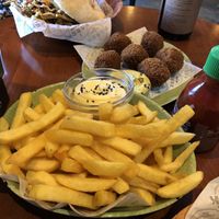 Chips and bitterballs   at Ping Pong Parck in Amsterdam