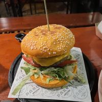 Plant B burger  at Ping Pong Parck in Amsterdam