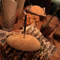 Döner Kebabi and Waffle Fries  at Ping Pong Parck in Amsterdam