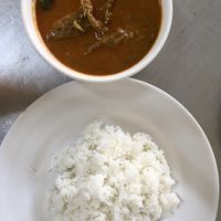 Curry with rice   at Ahaa Boer Vegetarian Food in Battambang