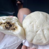 Savoury boa bun (mushrooms)   at Ahaa Boer Vegetarian Food in Battambang
