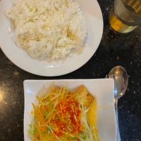Sweet and sour tofu   at Monorom Garden in Battambang