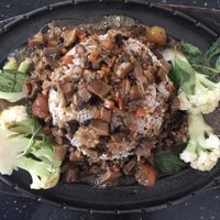 Teppanyaki with rice  at Monorom Garden in Battambang