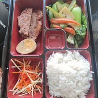 Japanese meal (contains egg) at Monorom Garden in Battambang