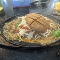 Teppanyaki noodle at Monorom Garden in Battambang